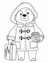 Paddington Bear Picnic Goes Coloring Pages Printable Kids sketch template