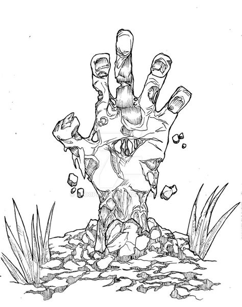 zombie hand  brooparker  deviantart