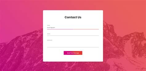 contact form  learn html  css learn html contact form