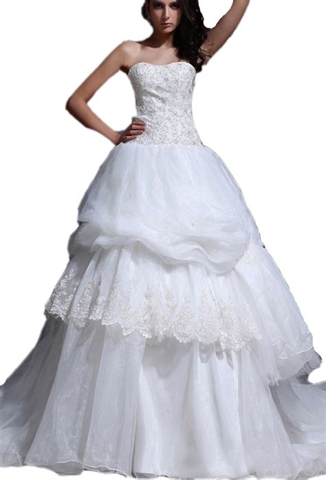 angel formal dresses taffeta strapless cathedral wedding dresseswhite