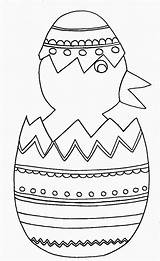 Pulcino Colorare Disegno Pasqua Uovo Uova Ovetto Decorare Ornamenti Pasquali Rotto Decorazioni Coniglietto sketch template