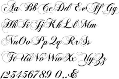 calligraphy left handed english calligraphy font tattoo fonts