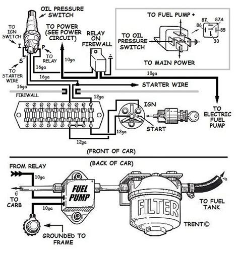 wiring  electric fuel pump diagram
