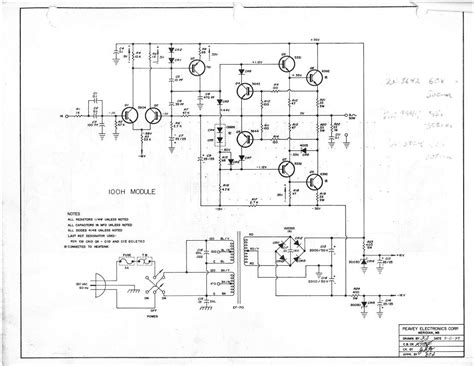 audio service manuals   peavey    power module schematic