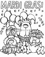 Mardi Gras Coloring Pages Kids Printable Cartoon Parade Posadas Las Mask Characters Color Sheets Tuesday Fat Float Jester Getcolorings Print sketch template