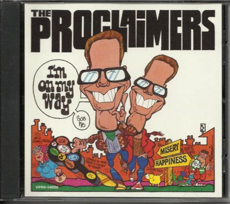 proclaimers i m on my way cartoon art promo dj cd 1988 ebay
