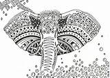 Elephant Adults Coloriage Elefante Coloriages Dessin Mandala Zentangle Elefant Mandalas Elefants Relaxation Muster éléphant Imprimer African Fruit Colorier Erwachsene Imprimir sketch template