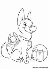 Bolt Dog Coloring Comments sketch template