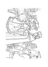 Barbie Coloring Musketeers Three Drawing sketch template