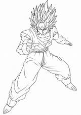 Vegetto Ssj Ball Pages Lineart Vegito Dragon Coloring Deviantart Drawings Template Sketch Anime sketch template