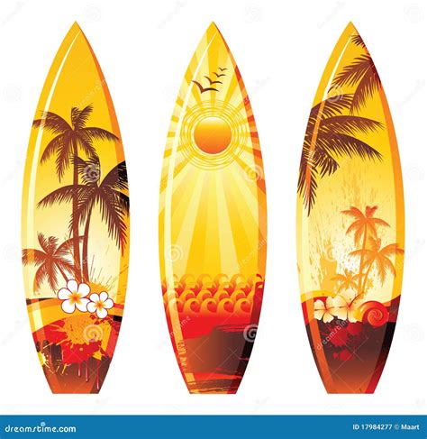 surf boards stock vector illustration  bird shape