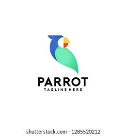 parrot logo design stock vector royalty   shutterstock