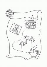 Pirate Coloringhome Maps sketch template