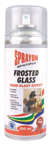 Sprayon Speciality Spray Paints Frosted Glass Spray Paint