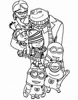 Coloring Edith Pages Getdrawings Despicable Agnes Gru sketch template