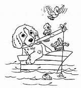 Fishing Coloring Pages Dog Kids Printable Fish Animal Puppy Book Summer Designlooter Visit Bestcoloringpagesforkids Drawings Popular 36kb sketch template