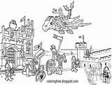 Legoland Medieval Mystery Unexplained Hobgoblin Preoccupy Getcoloringpages sketch template