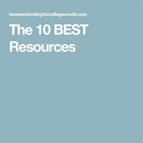 resources resources