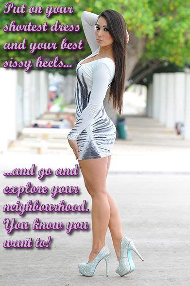 what dress and heels would you wear sissy babes sissy feminization transgender captions