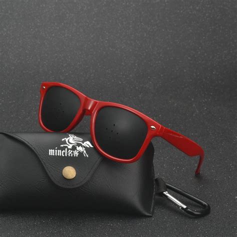 Mincl Black Pinhole Sunglasses Anti Fatigue Vision Care