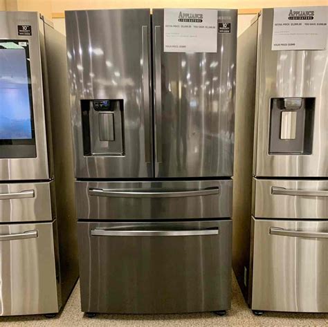 samsung  cu ft french door refrigerator black stainless steel   stock today