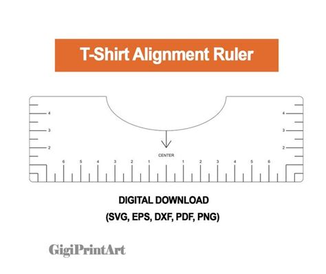 Tshirt Ruler Svg T Shirt Alignment Tool Dxf Shirt