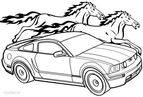 printable mustang coloring pages  kids coolbkids coloring pages