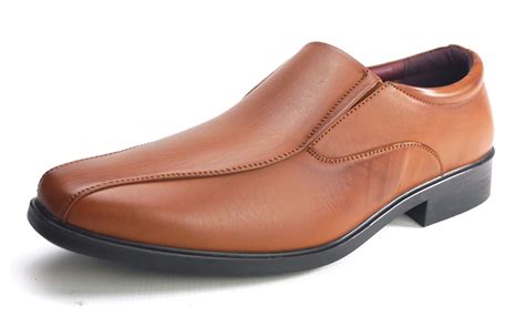 Mens Lace Up Slip On Tan Shoes Groupon Goods