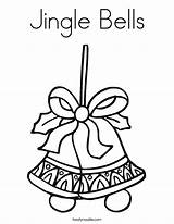 Jingle Bells Coloring Bell Drawing Christmas Pages Cascabeles Navidad Holiday Template Print Great Feliz Twistynoodle Built California Usa Favorites Login sketch template