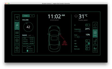 qt quick controls imagine style  automotive qt quick