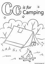Camping Coloring Pages Letter Printable Preschool Kids Colouring Crafts Theme Dot Book Pre Games Sites Work Supercoloring Choose Board sketch template
