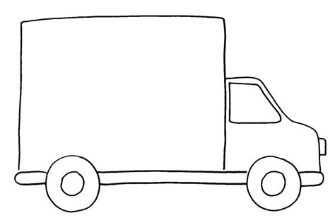 easy truck coloring page  print  color