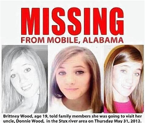 mother of missing teen brittney wood pleads to sister to