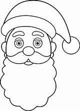 Santa Clip Face Claus Clipart Outline Drawing Christmas Father Line Head Cliparts Transparent Lineart Coloring Pages Library Dad Webstockreview Sweetclipart sketch template