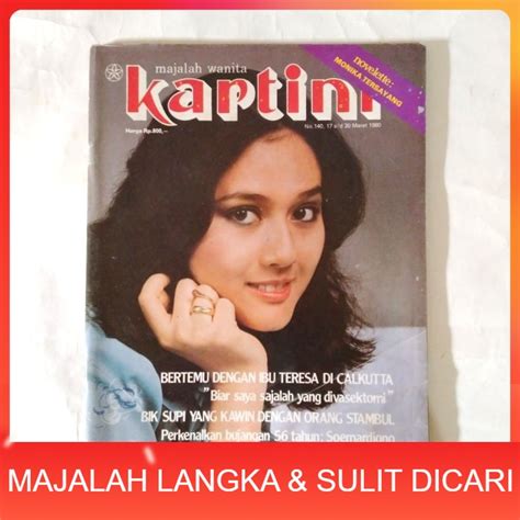 Jual Majalah Kartini No 140 Mar 1980 Cover Rini S Bono Langka Shopee