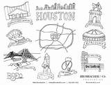 Houston Coloring Sheets Pages Pdfs sketch template