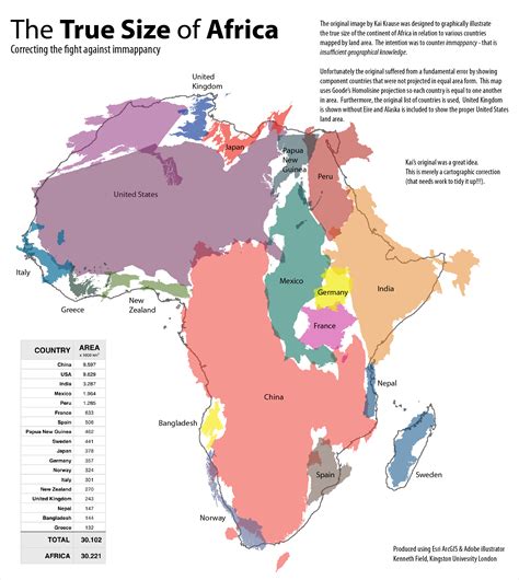 true size  africa area comparison rmapporn
