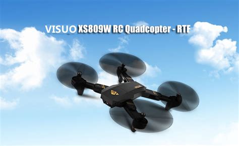 visuo xsw wifi fpv  mp hd camera headless mode foldable arm rc drone quadcopter rtf
