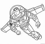 Buzz Lightyear Coloring Coloring4free Pages Flying Related Posts sketch template