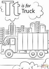 Truck Coloring Pages Printable Supercoloring Letter Alphabet Words Kids sketch template