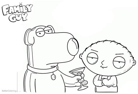 family guy characters coloring pages coloring pages