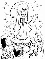 Coloring Lady Fatima Pages Kolorowanki Lourdes Maryja Do Mary Kolorowanka Dzieci Catholic Og Para Virgin Religia Lungs Diy Sztuka Yahoo sketch template