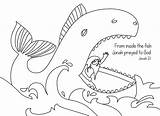 Jonah Fish sketch template