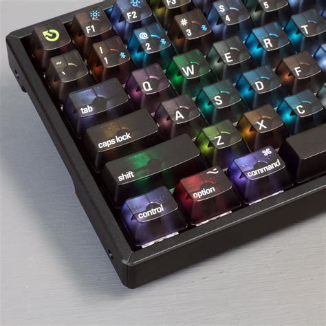 shop maker designs keychron  custom black translucent keycap set