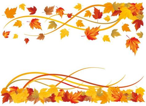 fall page borders clipart