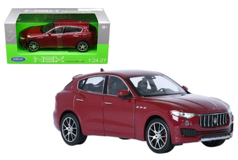 Maserati Levante Red 1 24 27 Scale Diecast Car Model By Welly 24078