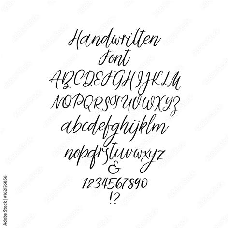 calligraphy handwriting alphabet letters