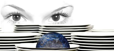 Free Picture Photomontage Woman Plate Decoration Face Planet