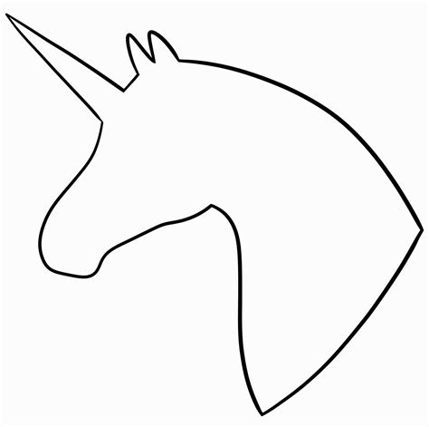 printable stencil unicorn template