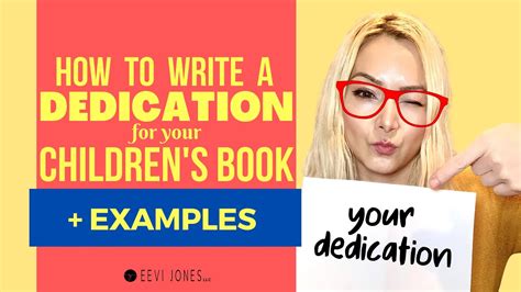 write  book dedication examples  childrens books youtube